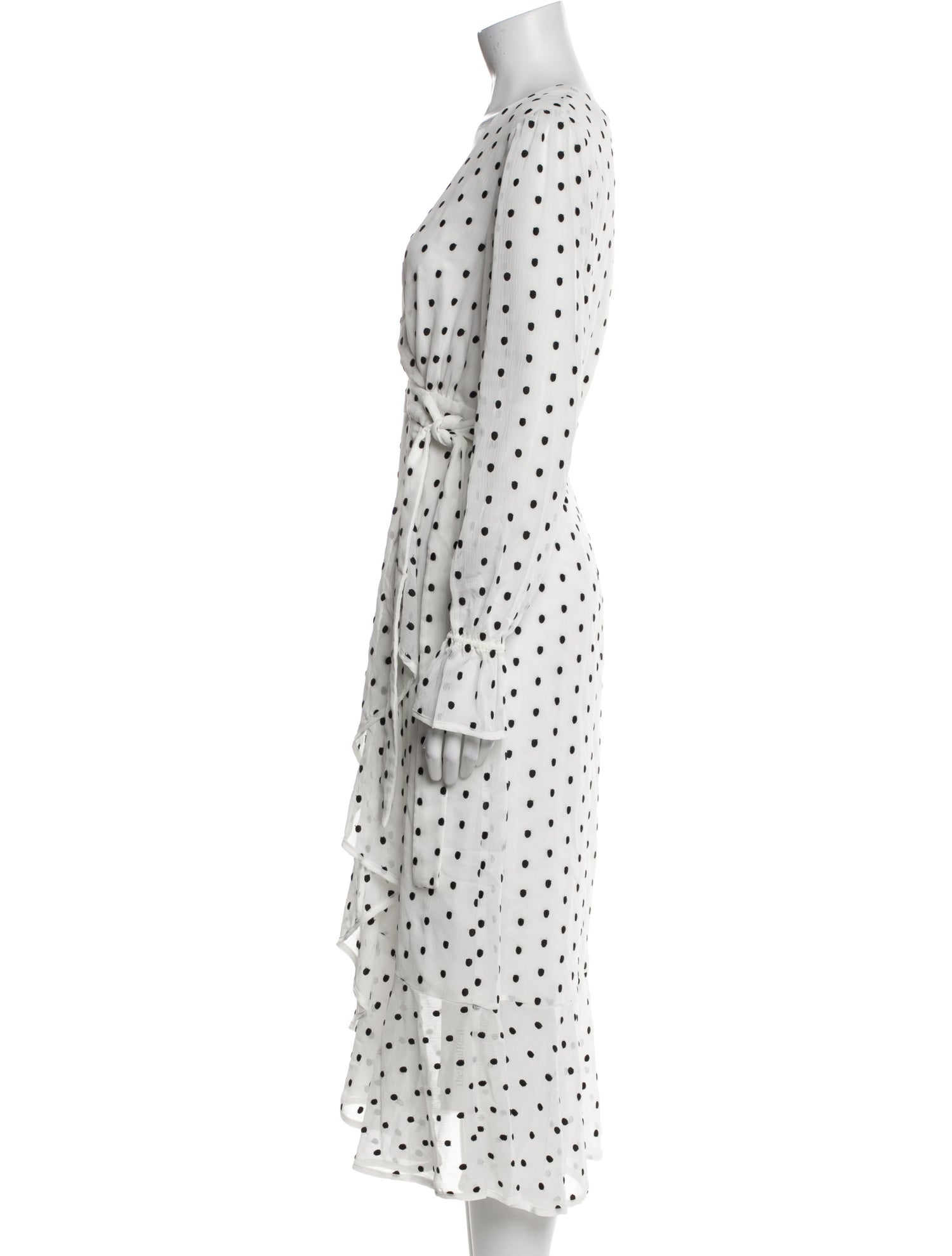 Talulah Polka Dot Print Long Dress